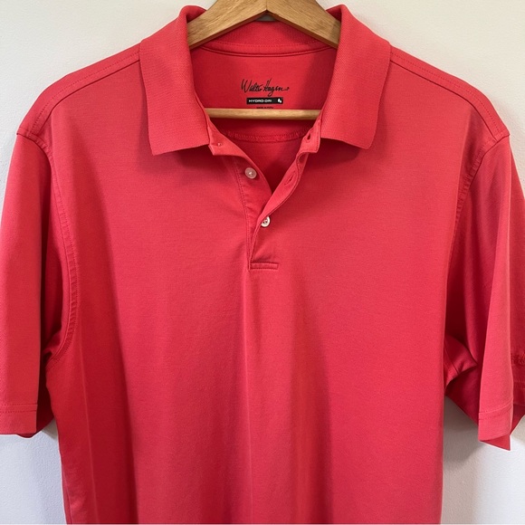 Walter Hagen Hydro-Dri Golf Polo, Salmon, Size M - Picture 2 of 7